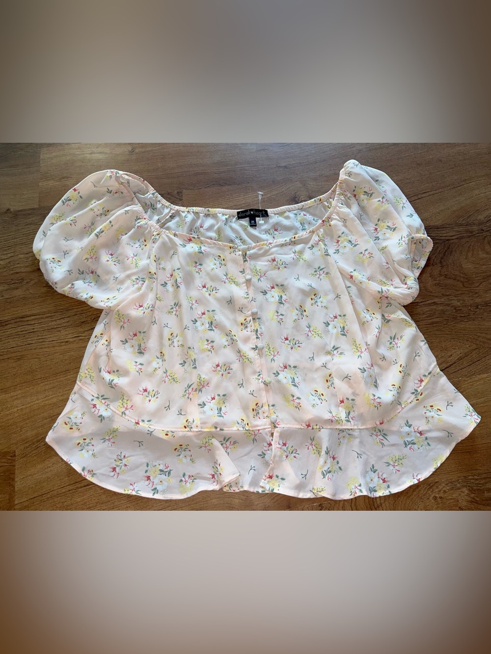Derek Heart Plus Peach Blouse Women’s Size 3X nwot